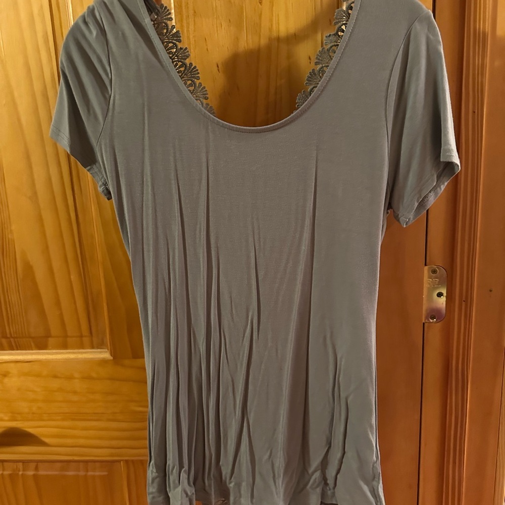 Elegant Gray Women's Top